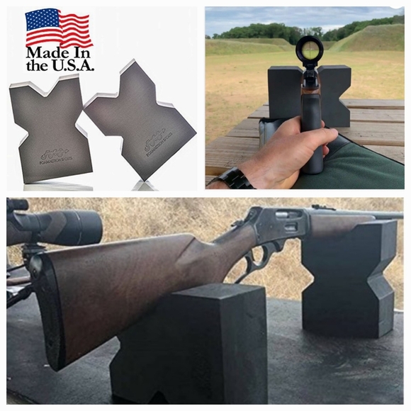 Foam Action Sports Other - Shooting Rest Support 2PK Foam for Rifles & Pistols NEW Block Bench Rest…